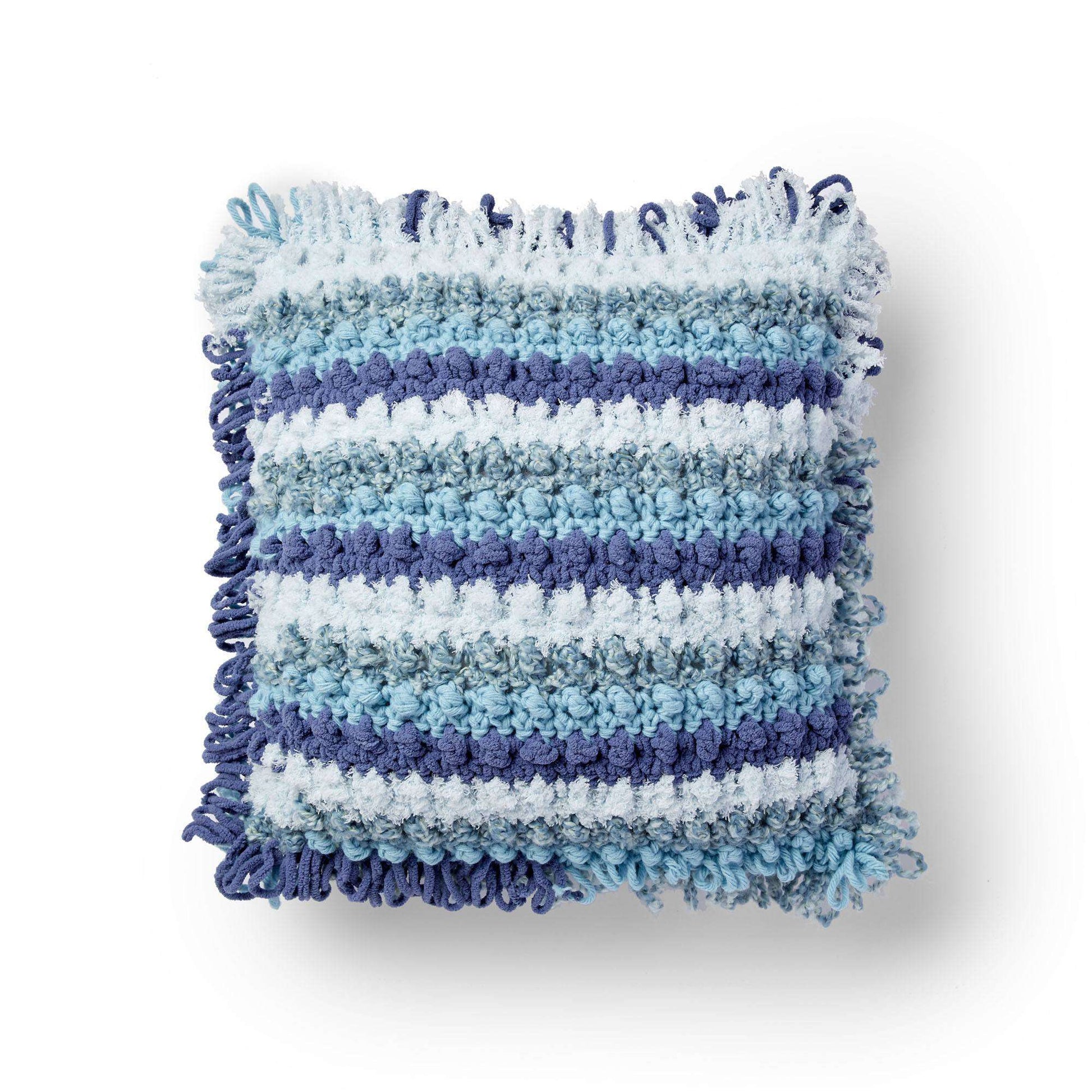 Free Bernat Texture Festival Crochet Pillow Pattern