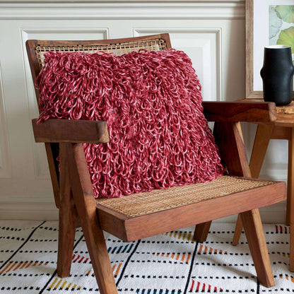 Bernat a Little Bit Loopy Crochet Pillow Crochet Pillow made in Bernat Softee Chunky Twist yarn