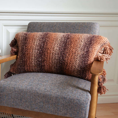 Bernat Boucle Texture Crochet Pillow Crochet Pillow made in Bernat Toasty yarn