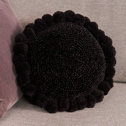 Bernat Round and Round Crochet Pillow Crochet Pillow made in Bernat Velvet yarn