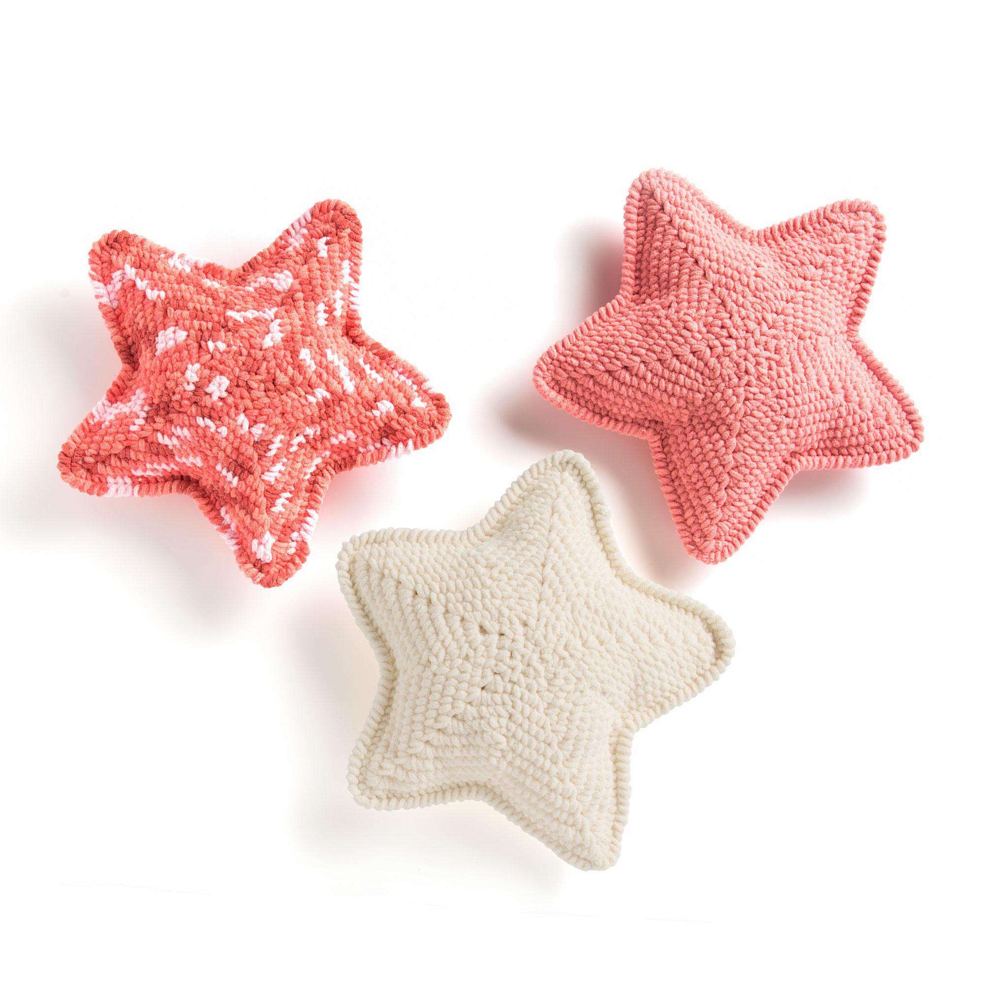 Free Bernat Crochet Lucky Star Pillow Pattern