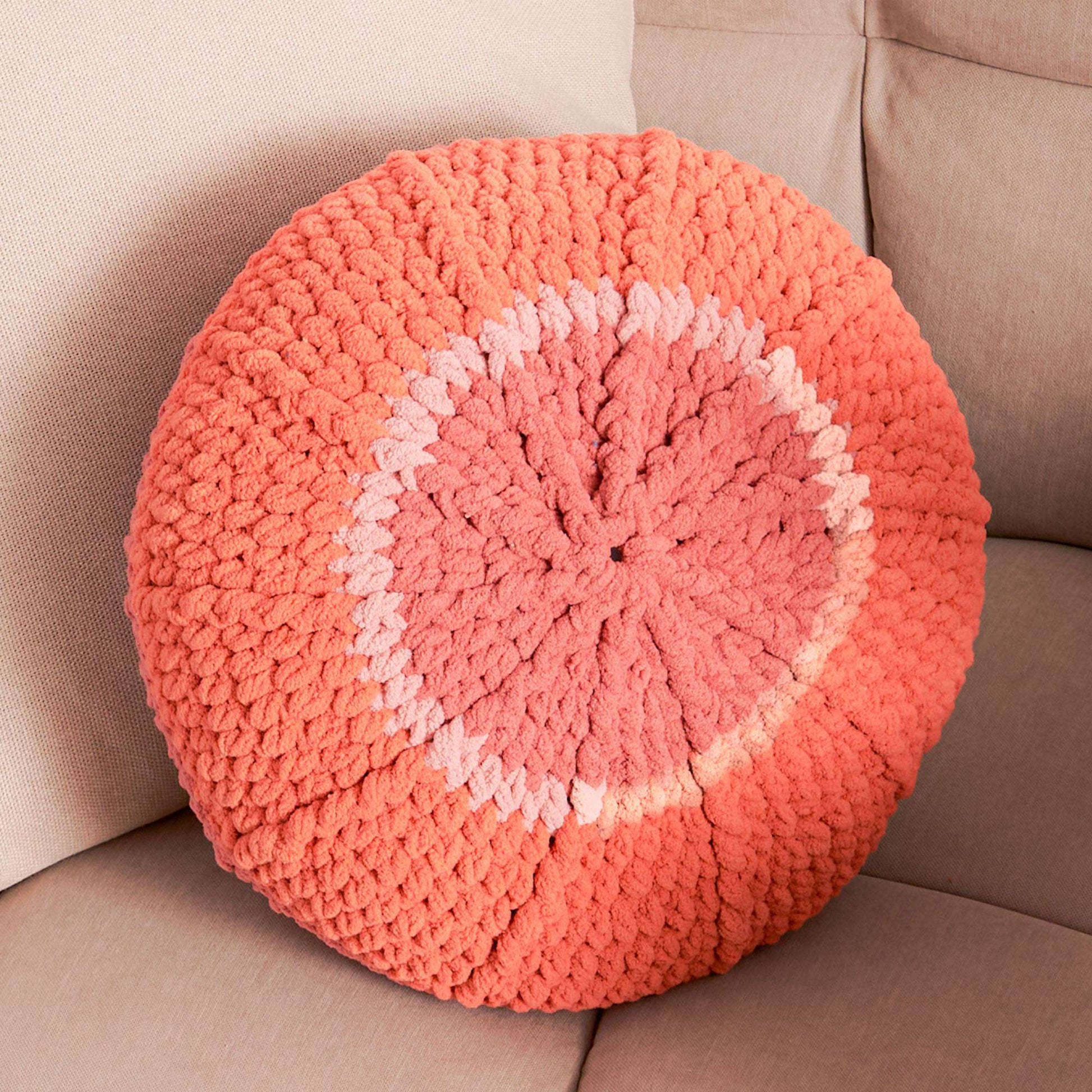 Free Bernat Radiant Ridges Crochet Pillow Pattern