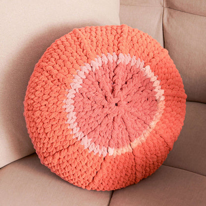 Bernat Radiant Ridges Crochet Pillow Crochet Pillow made in Bernat Blanket O'Go yarn