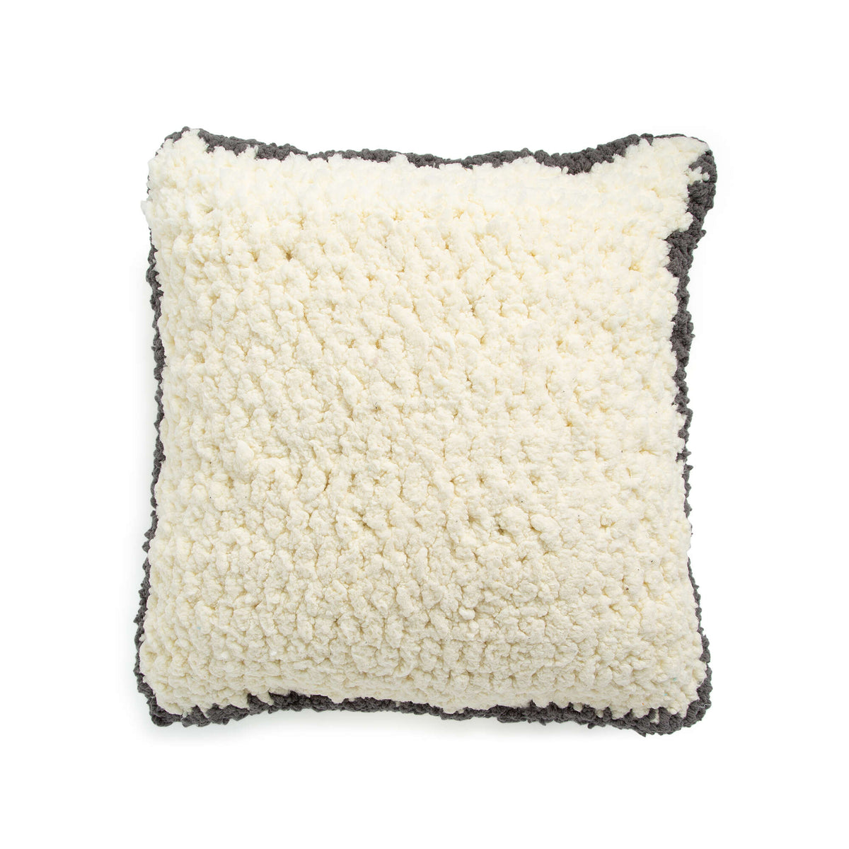 Crochet Pillow made in Bernat Sheepy yarn