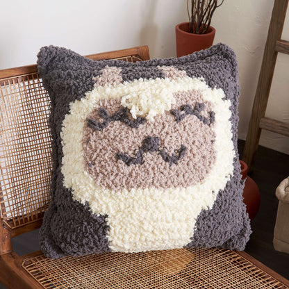 Bernat Crochet Alpaca Pillow Crochet Pillow made in Bernat Sheepy yarn