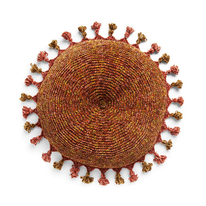 Bernat Tassel Around Crochet Floor Pillow Version 2