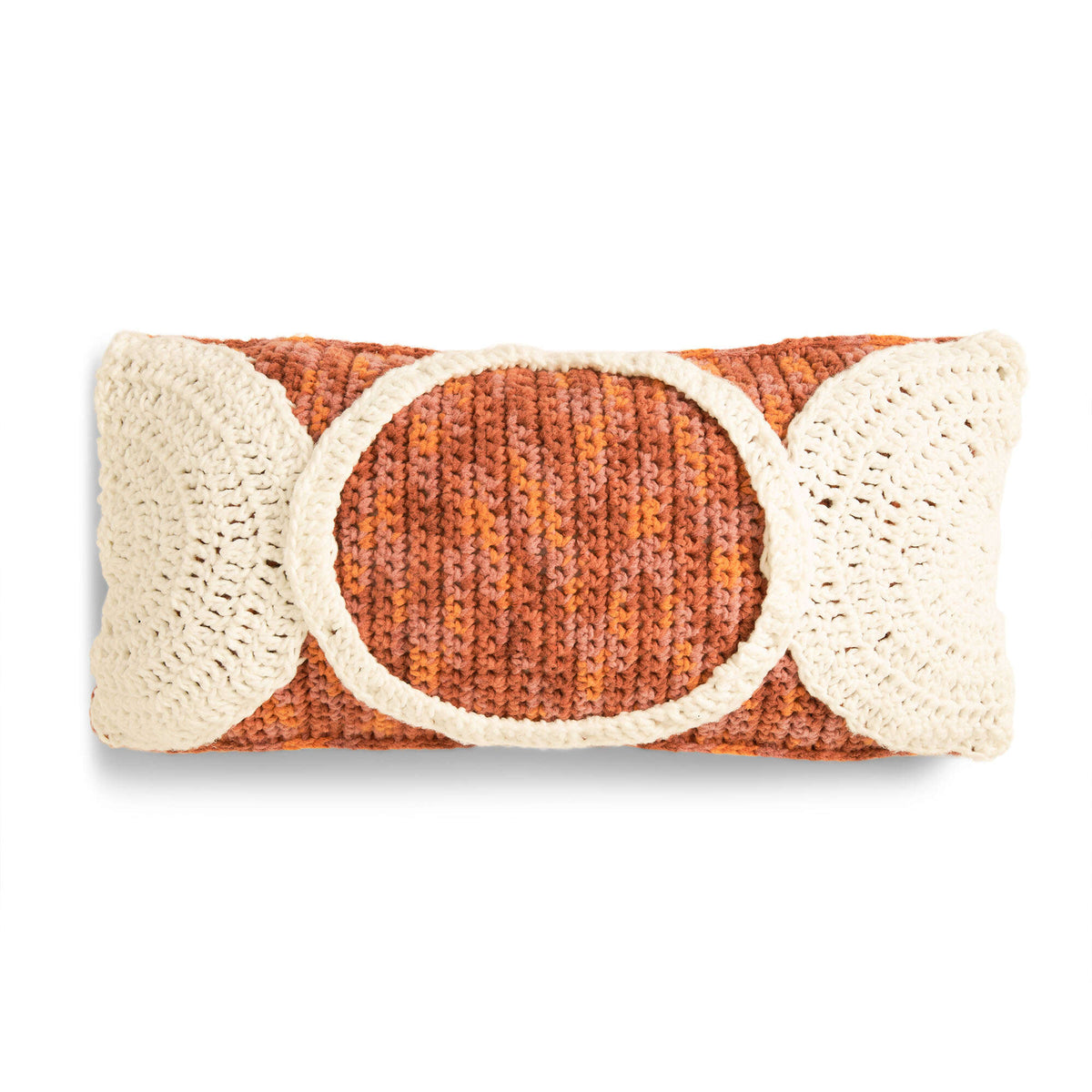 Crochet Pillow made in Bernat Forever Fleece yarn