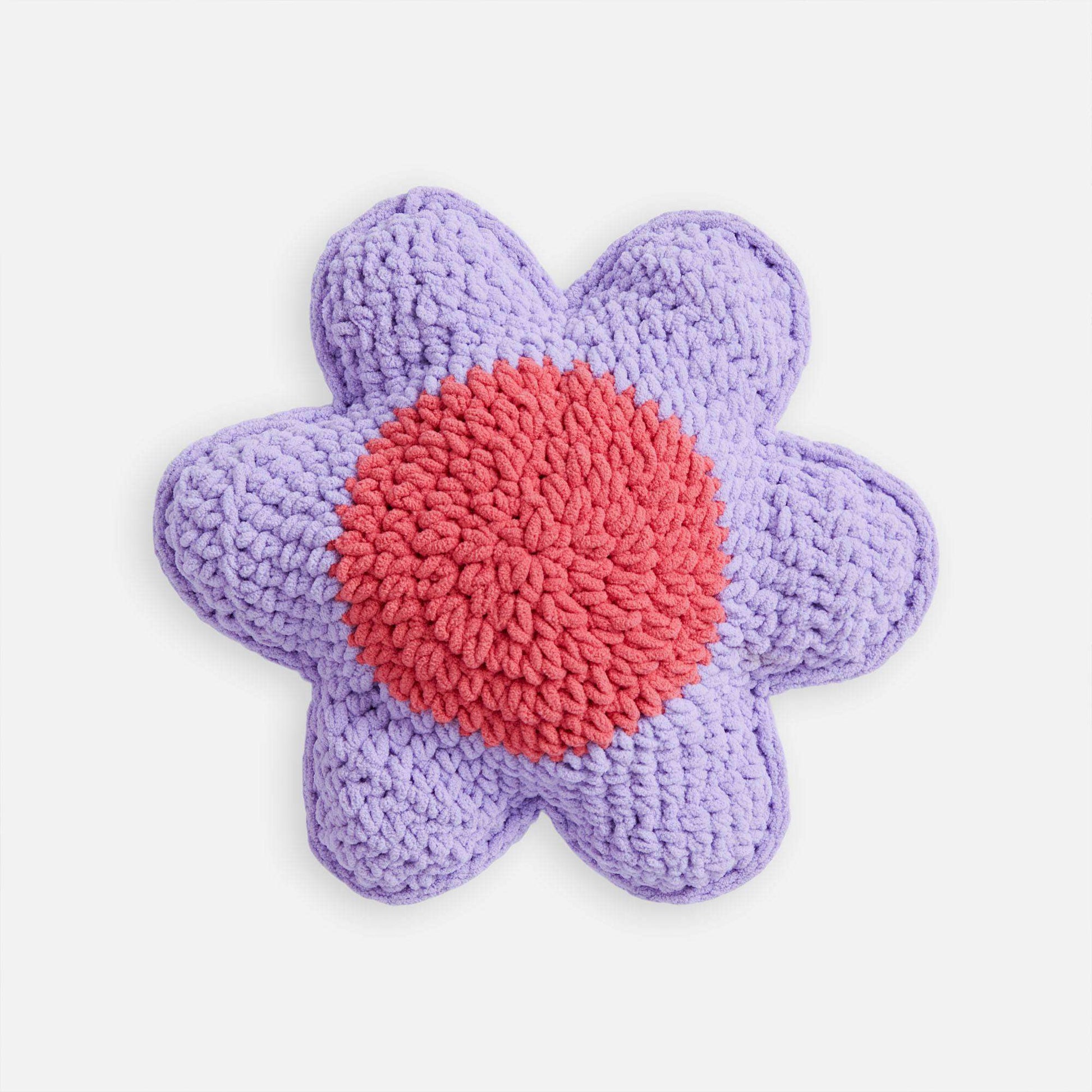 Free Bernat Crochet Flower Pillows Pattern