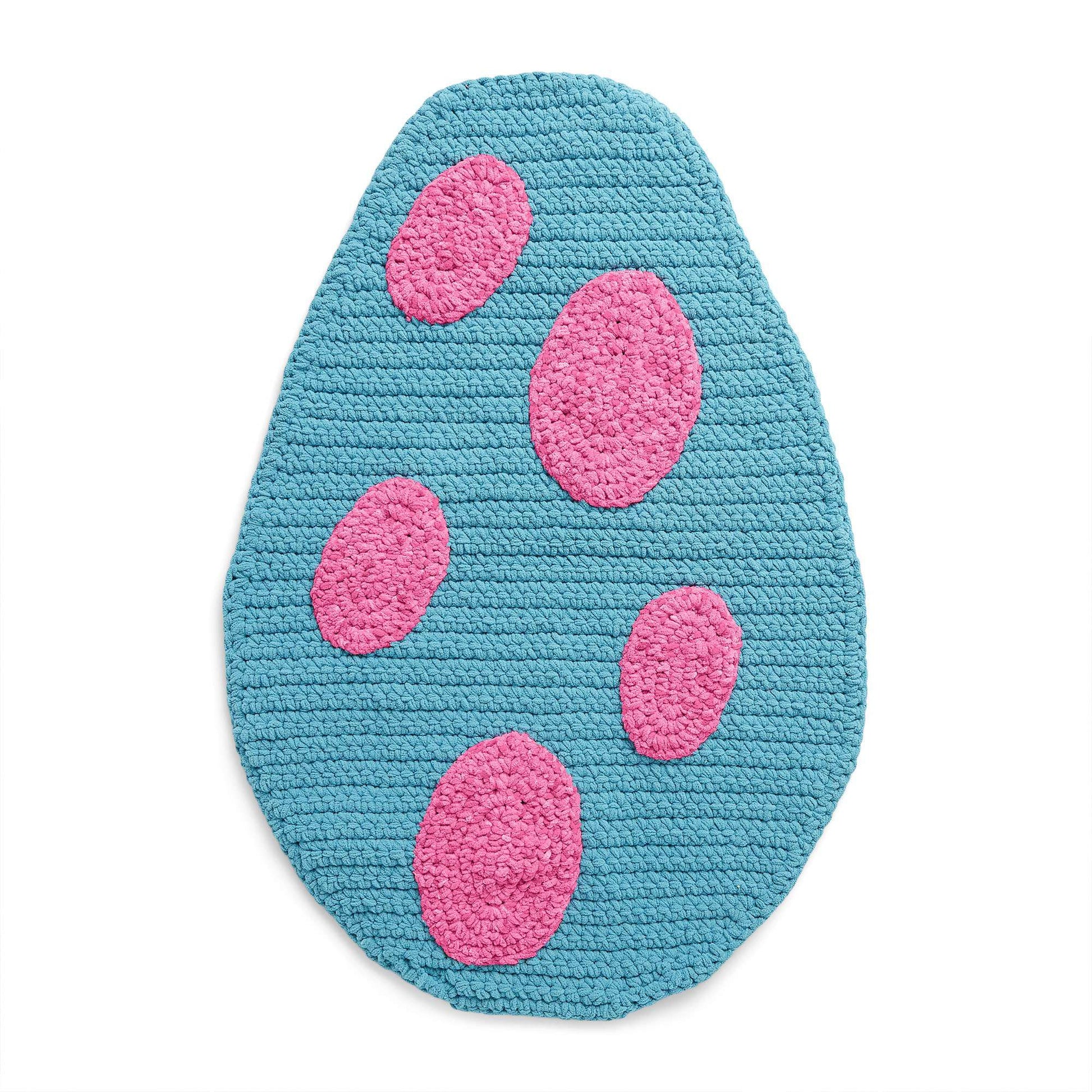 Free Bernat Crochet Dino Egg Rug Pattern
