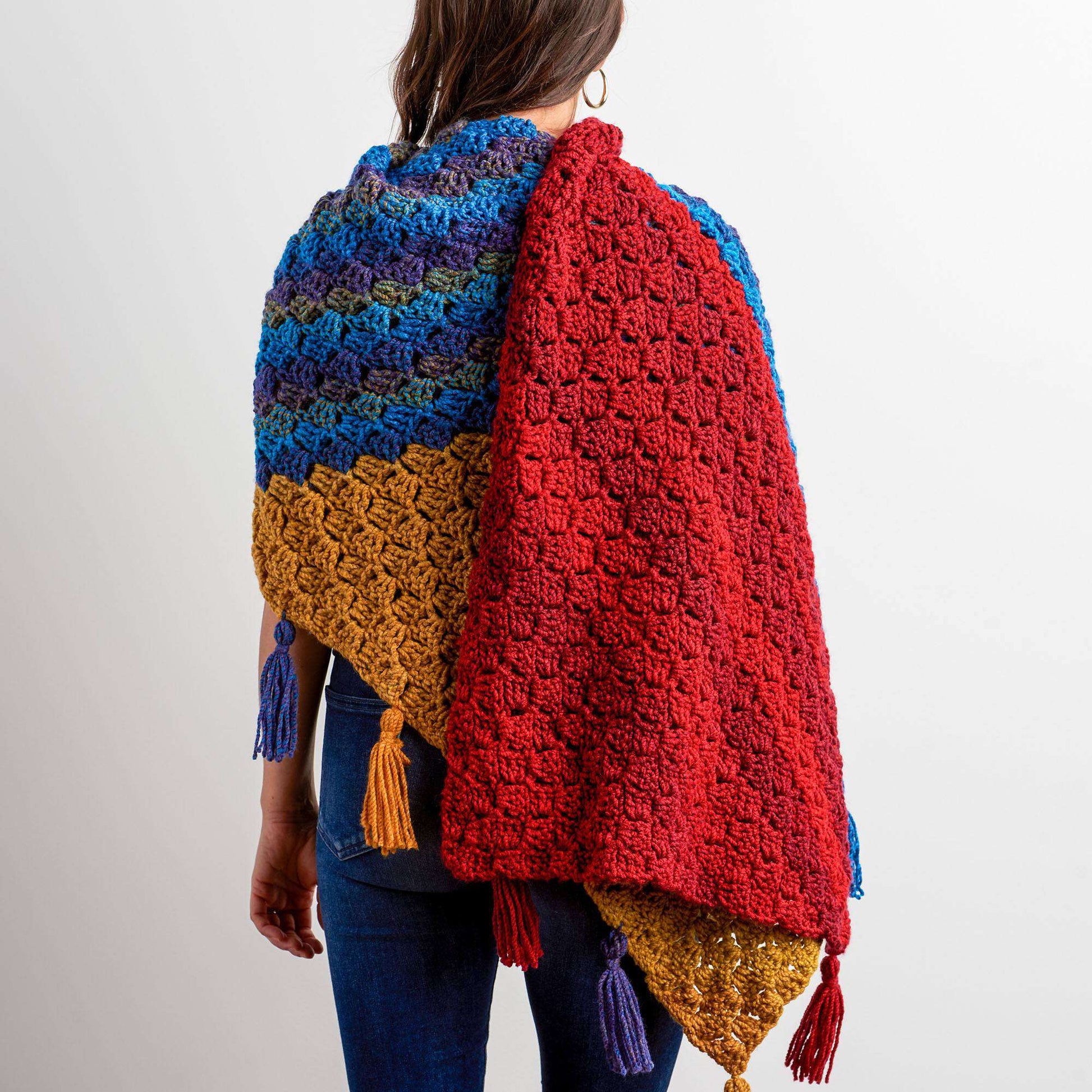 Free Bernat Crochet Cozy Blanket Scarf Pattern