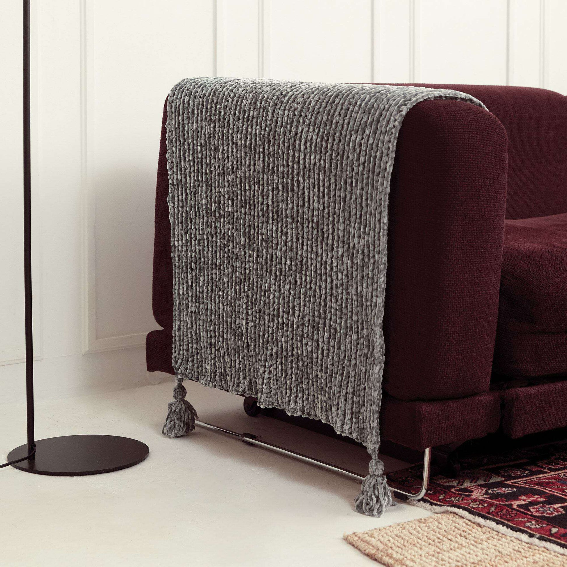 Bernat Rich Ridges Crochet Throw Yarnspirations