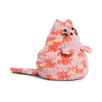 Bernat Crochet Pear Bottom Cat Crochet Toy made in Bernat Blanket yarn