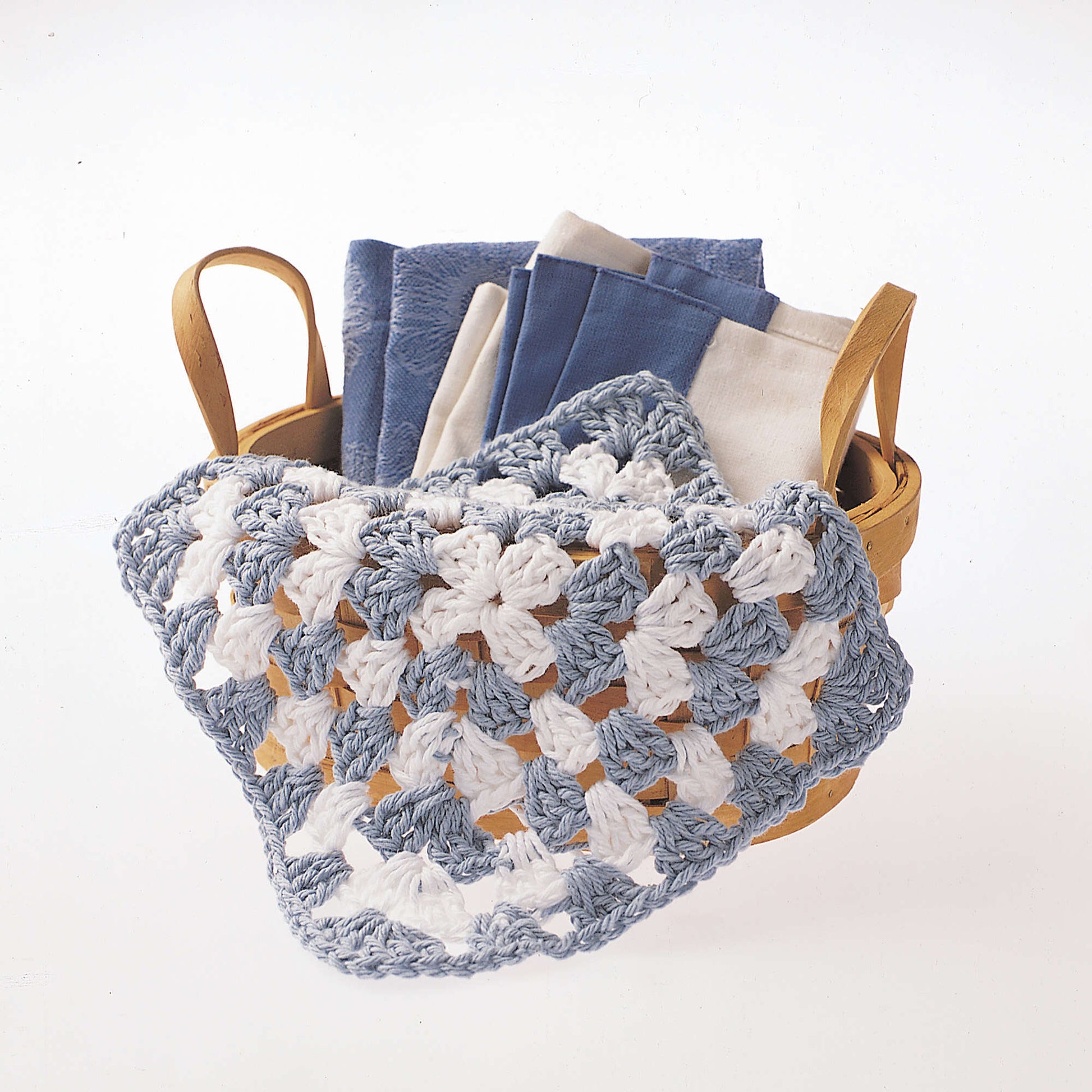 Free Bernat Crochet Two-Tone Dishcloth Pattern