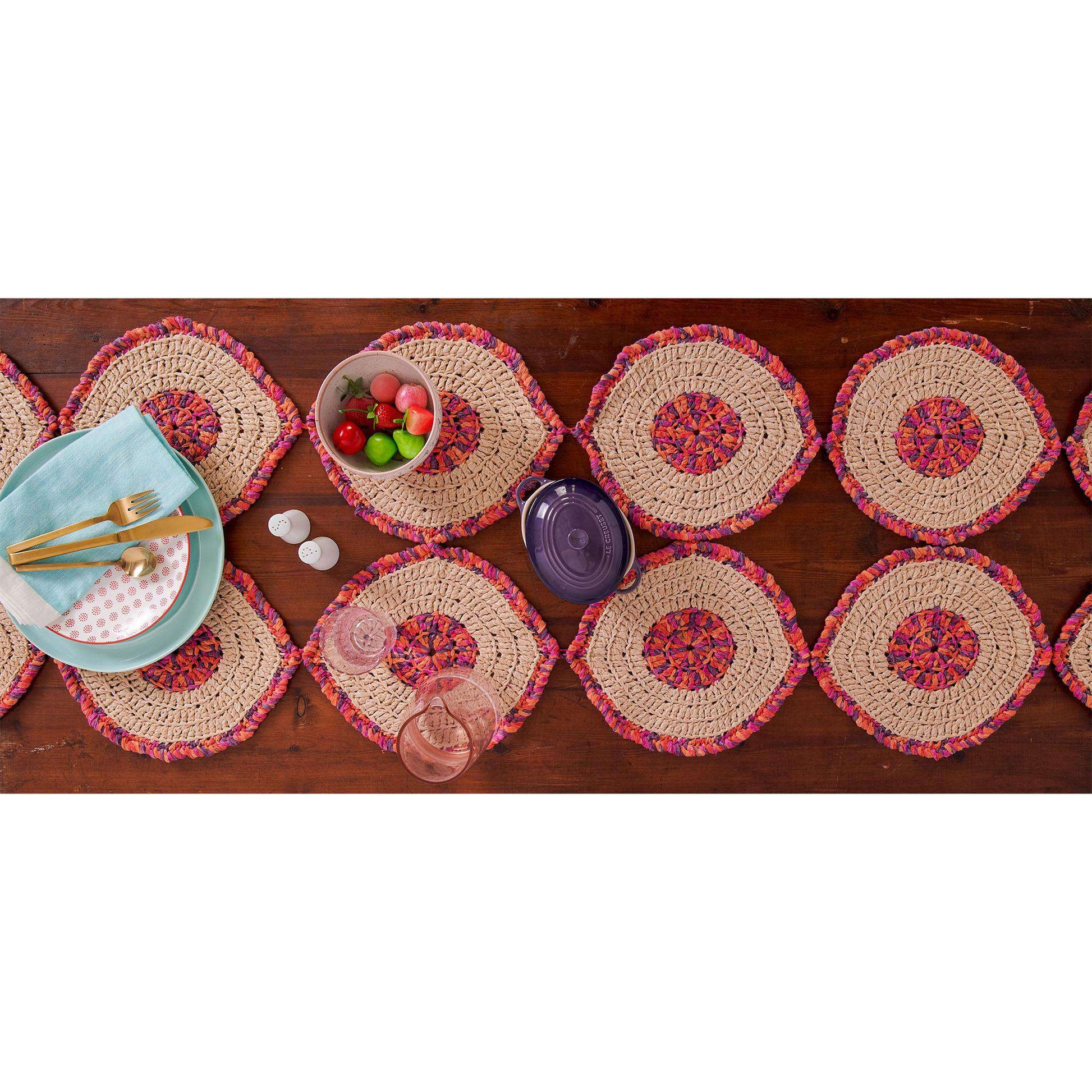 Free Easy Bernat Round & Round Table Runner Crochet Pattern ...