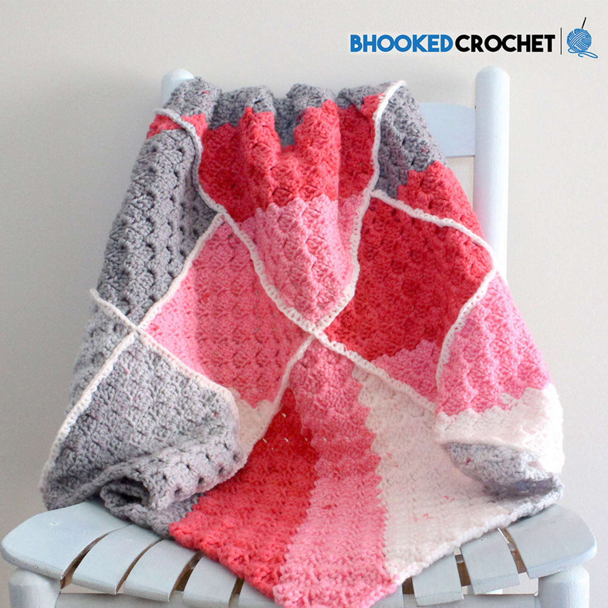 Crochet Blanket made in Bernat Pop! yarn