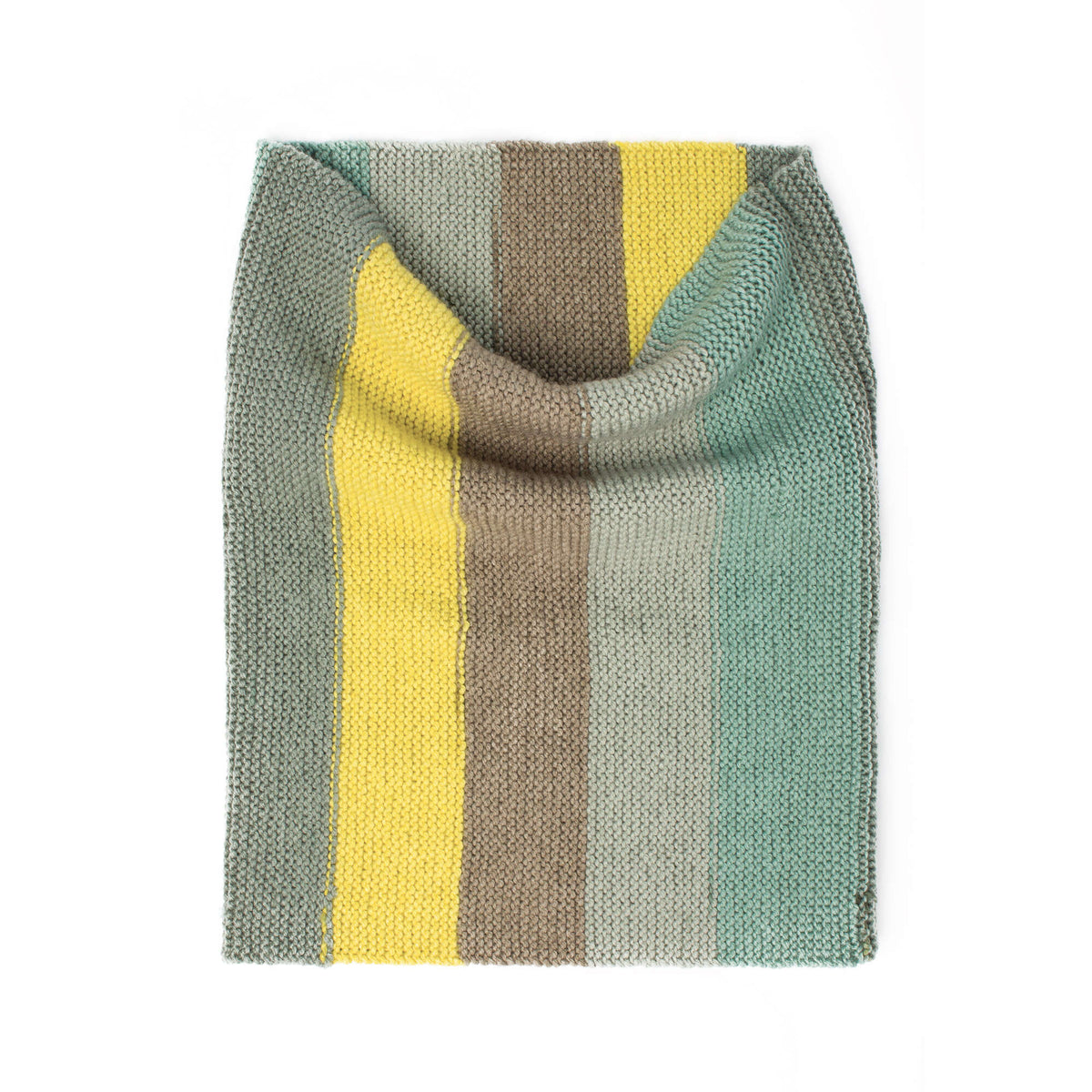 Knit Cowl made in Bernat Pop! yarn