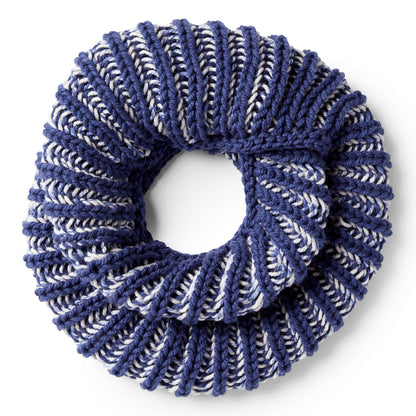 Bernat Faux Brioche Knit Cowl Knit Cowl made in Bernat Softee Chunky yarn
