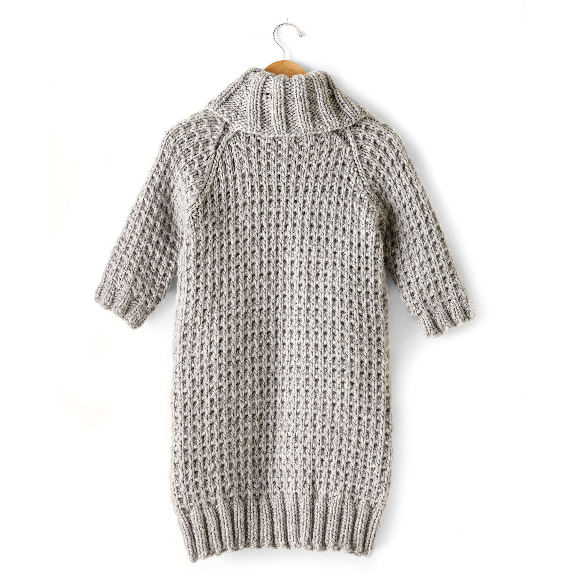 Free Bernat Knit Slouchy Sweater Dress Pattern