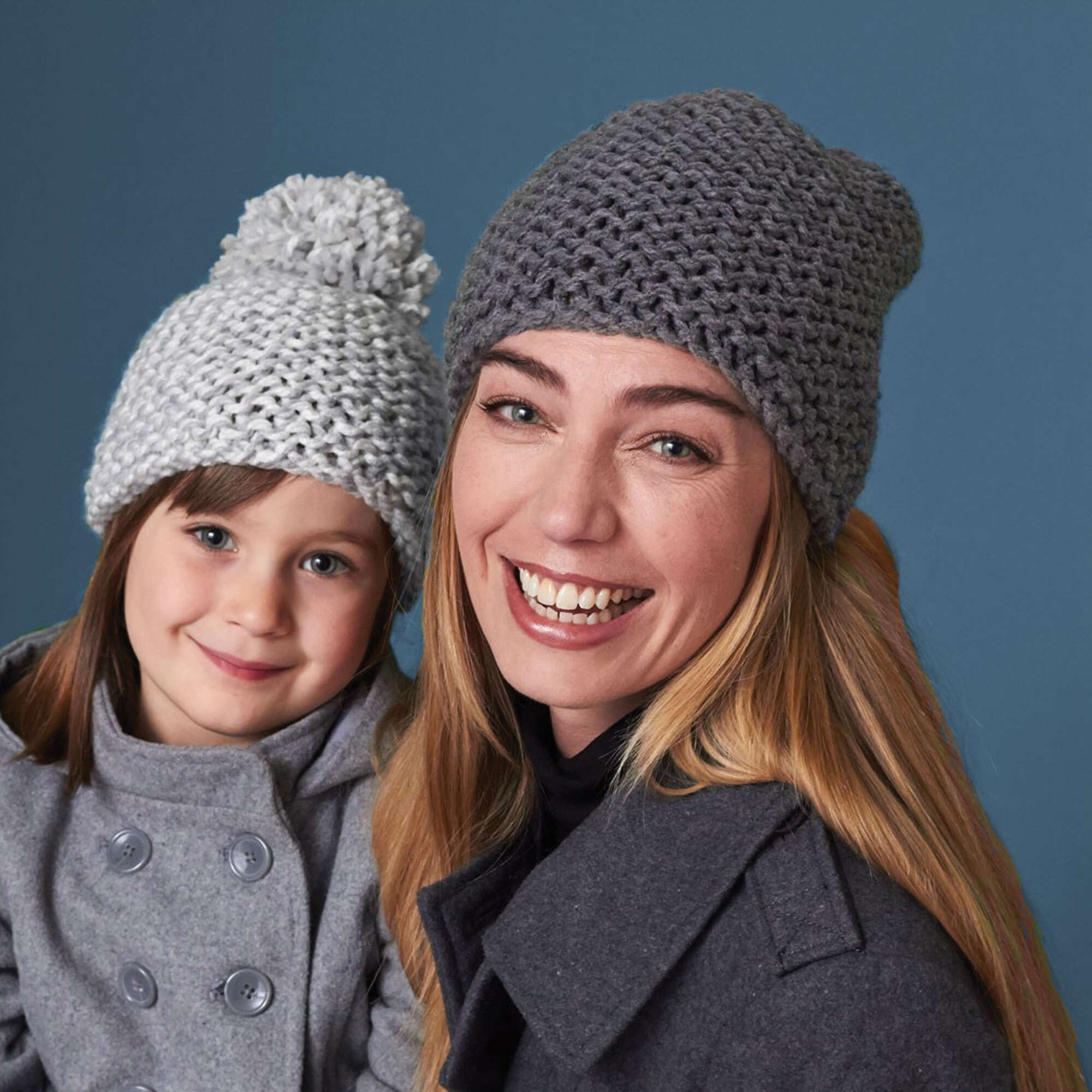 Free Beginner Bernat All In the Family Hats Knitting Pattern Yarnspirations