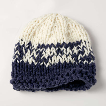 Bernat Bulky Gradient Hat Knit Knit Hat made in Bernat Wool-Up Bulky yarn
