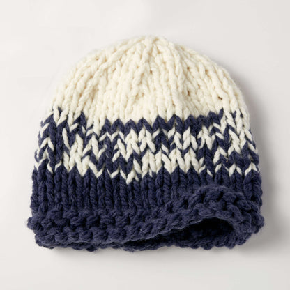 Bernat Knit Bulky Gradient Hat Knit Hat made in Bernat Wool-Up Bulky yarn