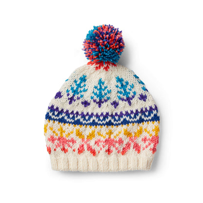 Bernat Love To Knit Fair Isle Hat Knit Hat made in Bernat Super Value yarn