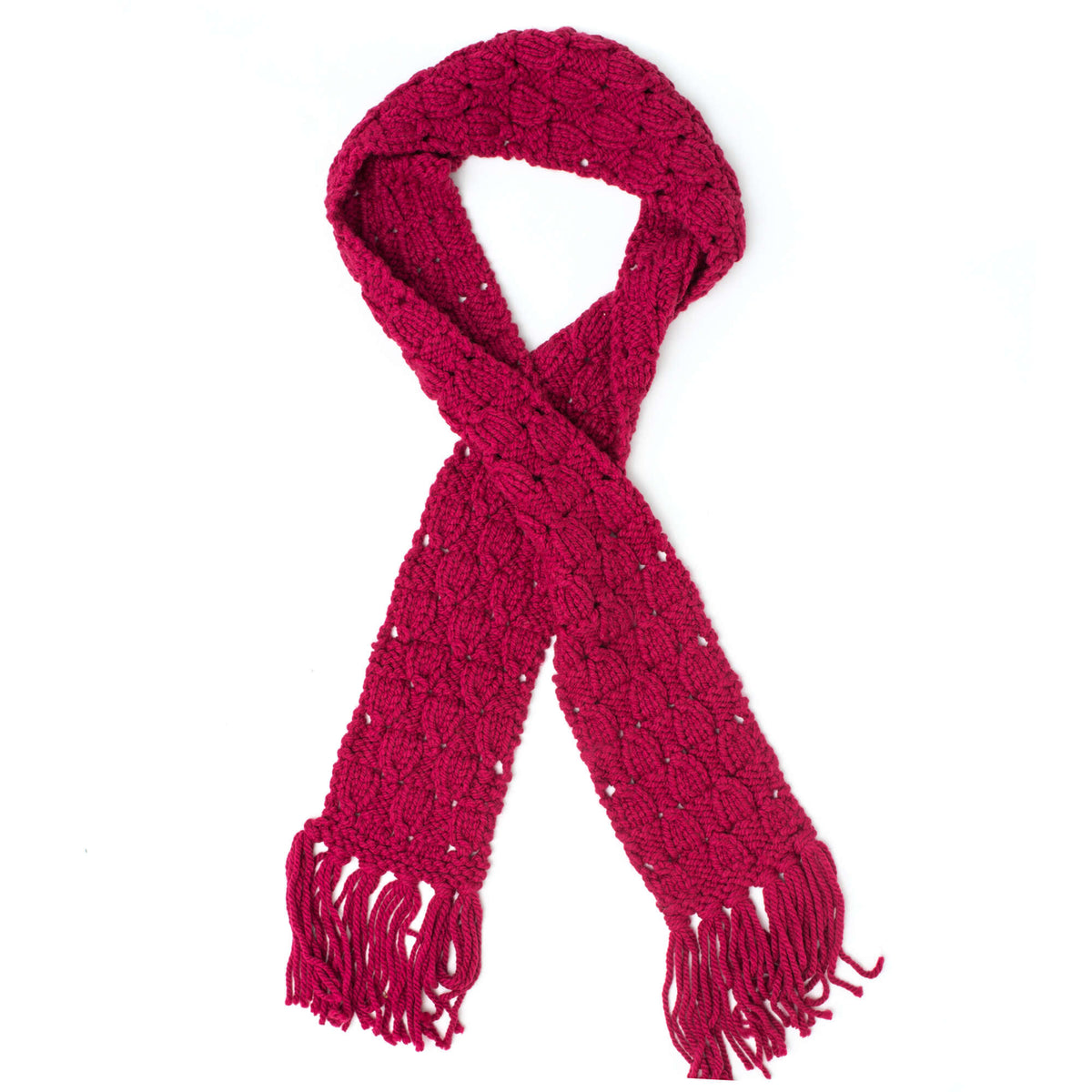 Knit Scarf made in Bernat Softee Chunky yarn