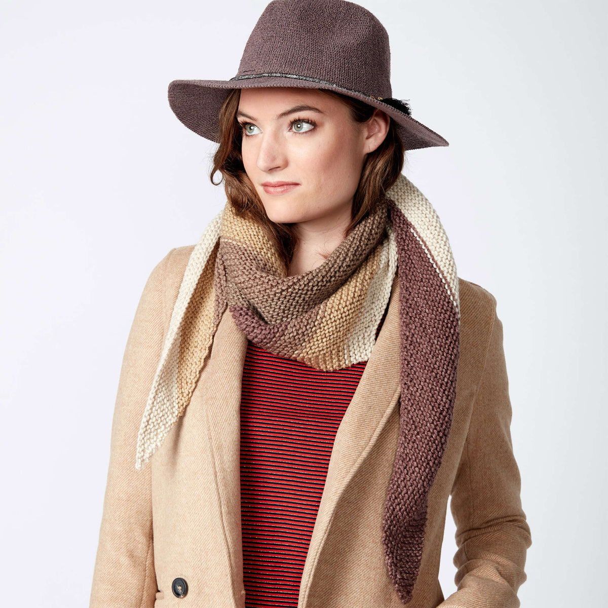 Knit Scarf made in Bernat Super Value yarn