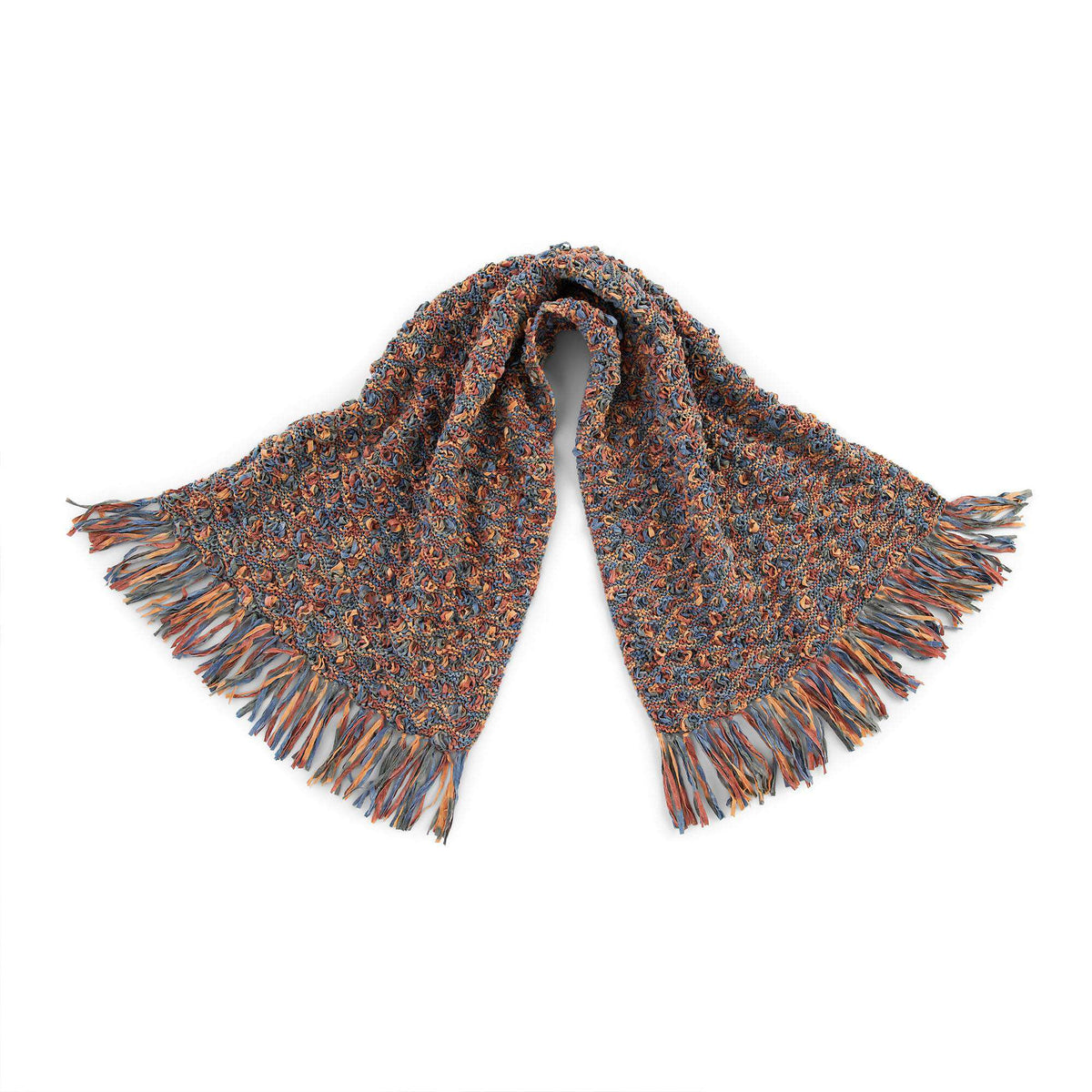 Knit Wrap made in Bernat Suede-ish yarn