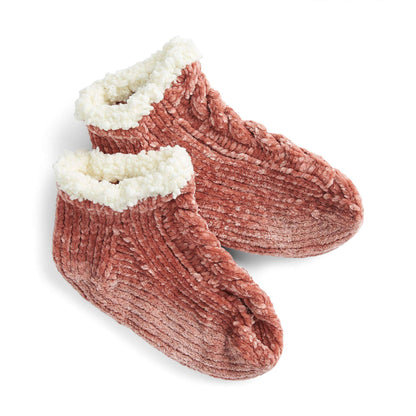 Bernat Knit Cabled Reading Socks 5  / 6 Shoe