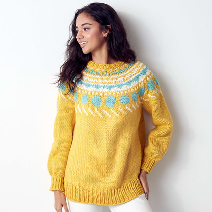 Bernat Circle Around Knit Pullover XS/S