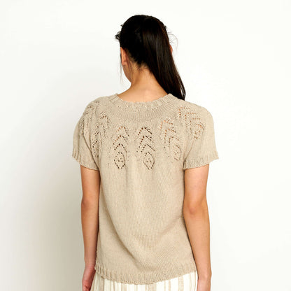 Bernat Nice and Lacy Yoke Knit Tee 4/5 XL