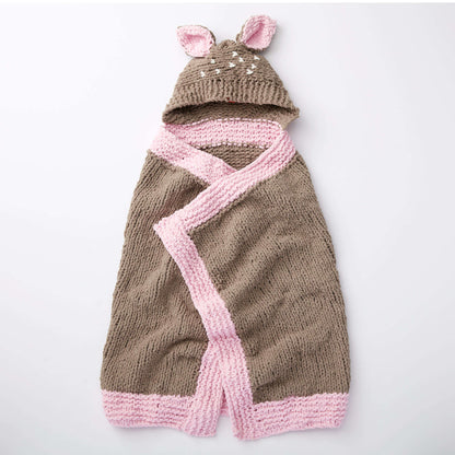 Bernat Oh Deer Knit Blanket Knit Blanket made in Bernat Baby Blanket yarn
