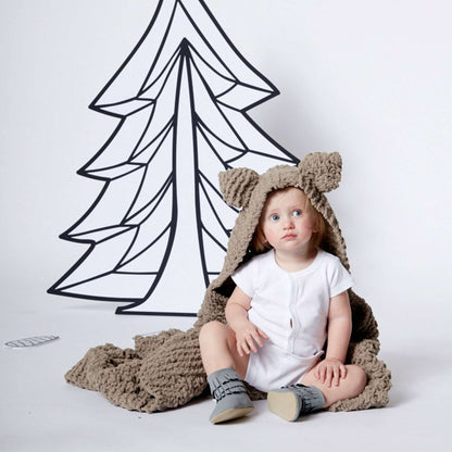 Bernat Squirreled Away Knit Blanket Knit Blanket made in Bernat Baby Blanket yarn