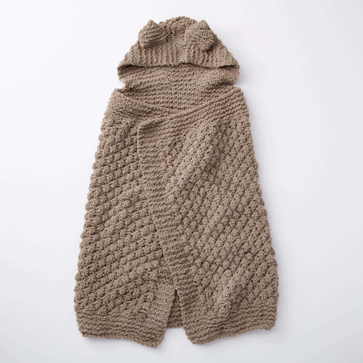 Knit Blanket made in Bernat Baby Blanket yarn