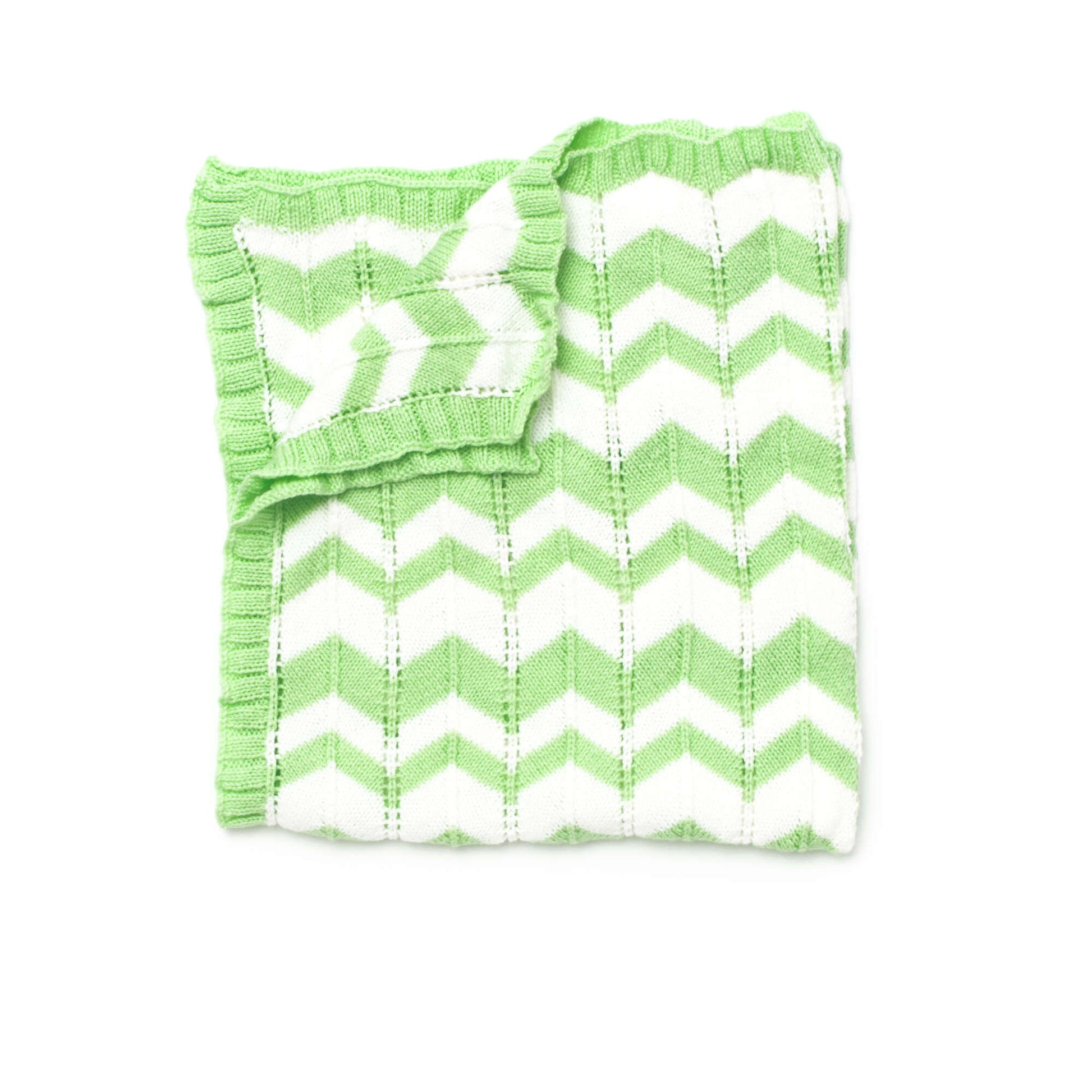 Free Bernat Little Peaks Knit Blanket Pattern
