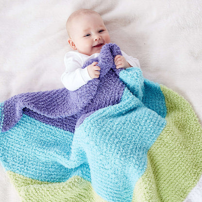 Bernat Baby Chevron Knit Blanket Knit Blanket made in Bernat Pipsqueak yarn