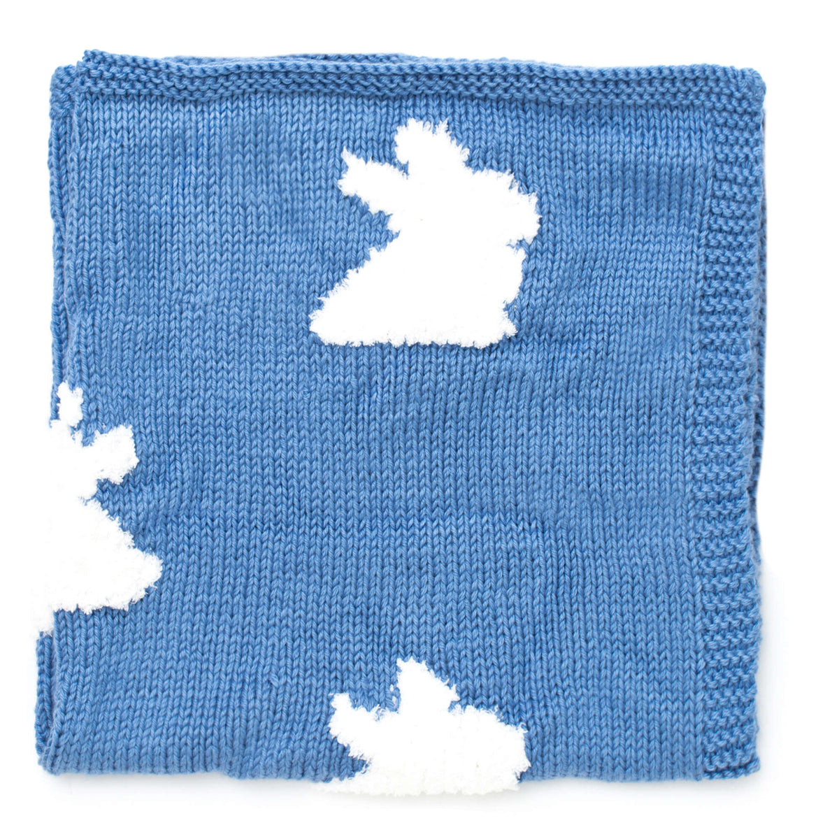 Knit Blanket made in Bernat Satin yarn