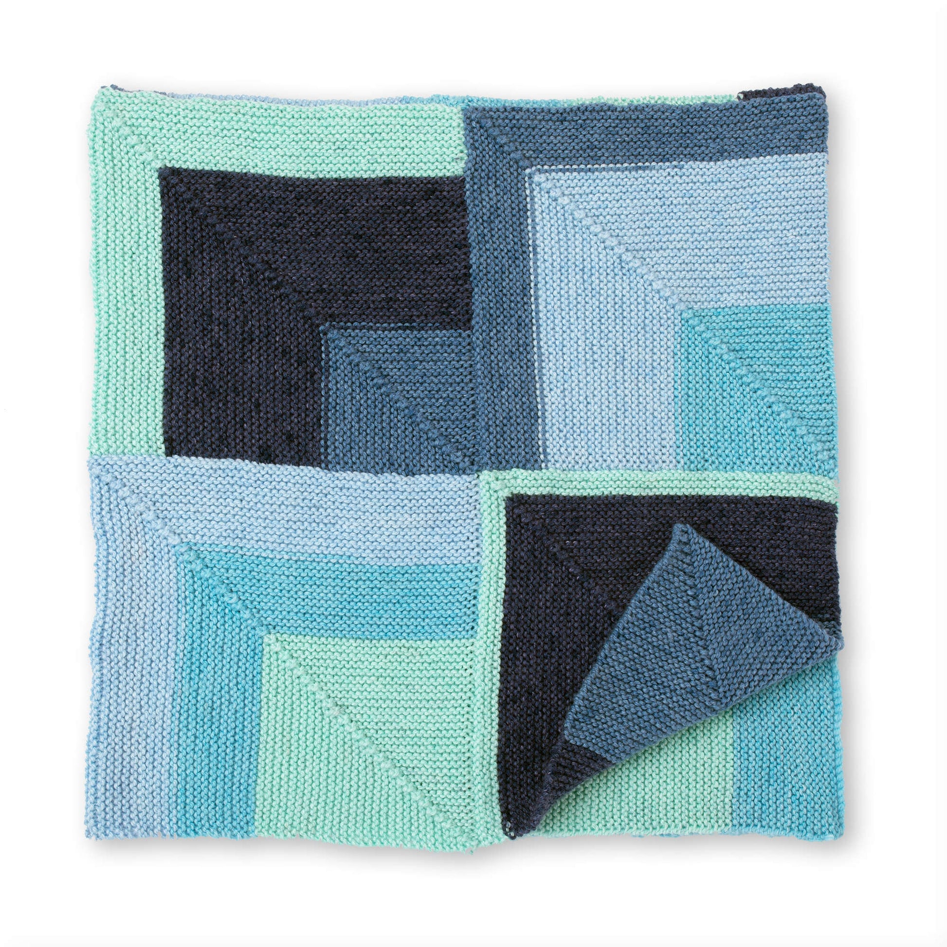 Free Bernat Meeting Corners Knit Blanket Pattern