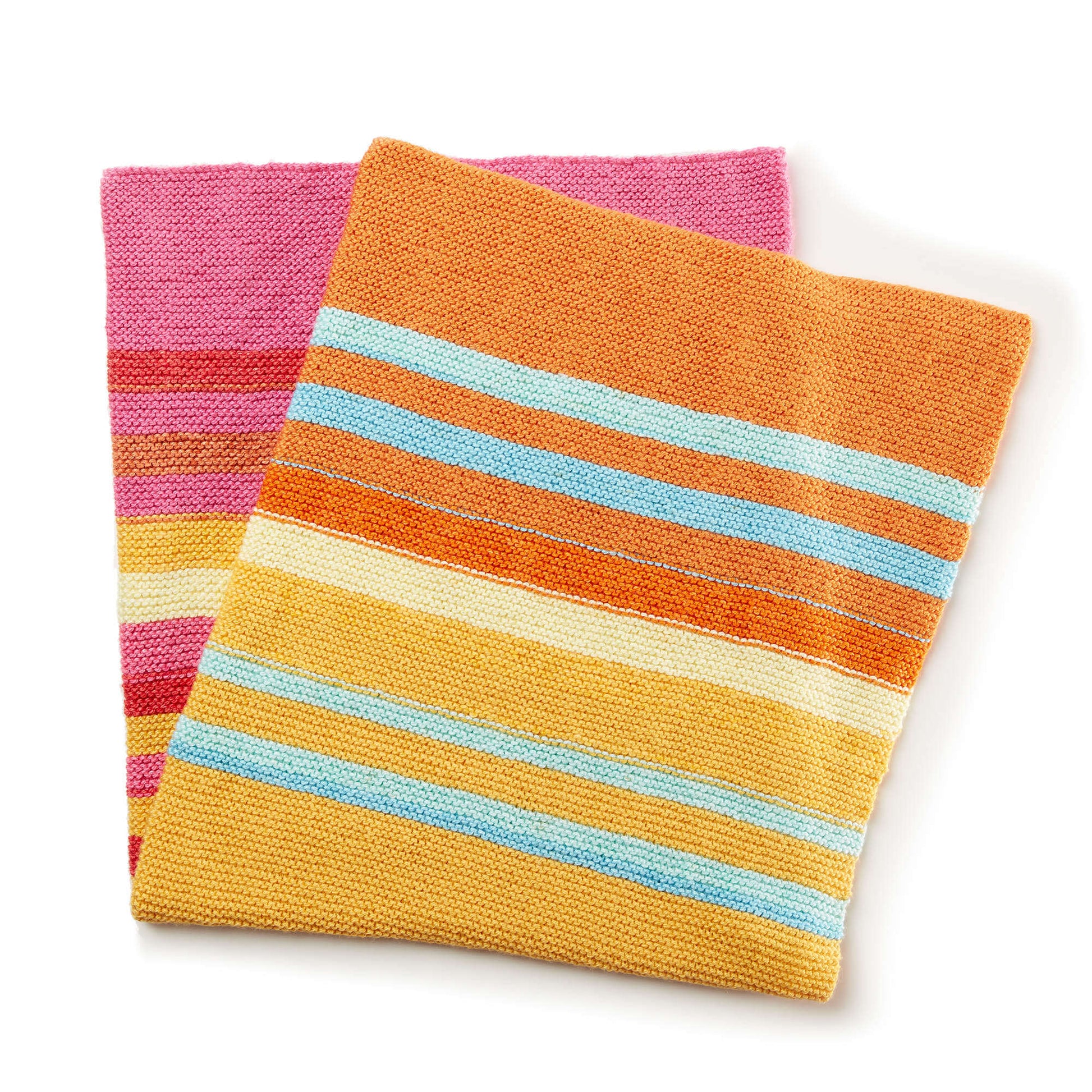 Free Bernat Fading Stripes Knit Baby Blanket Pattern