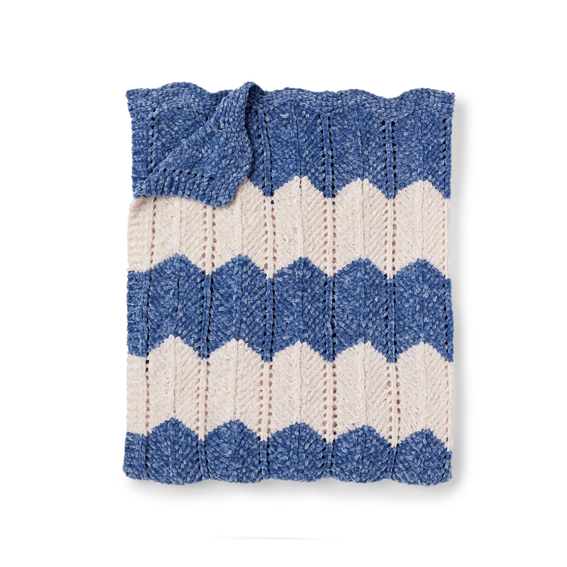 Free Bernat Knit Waves Blanket Pattern