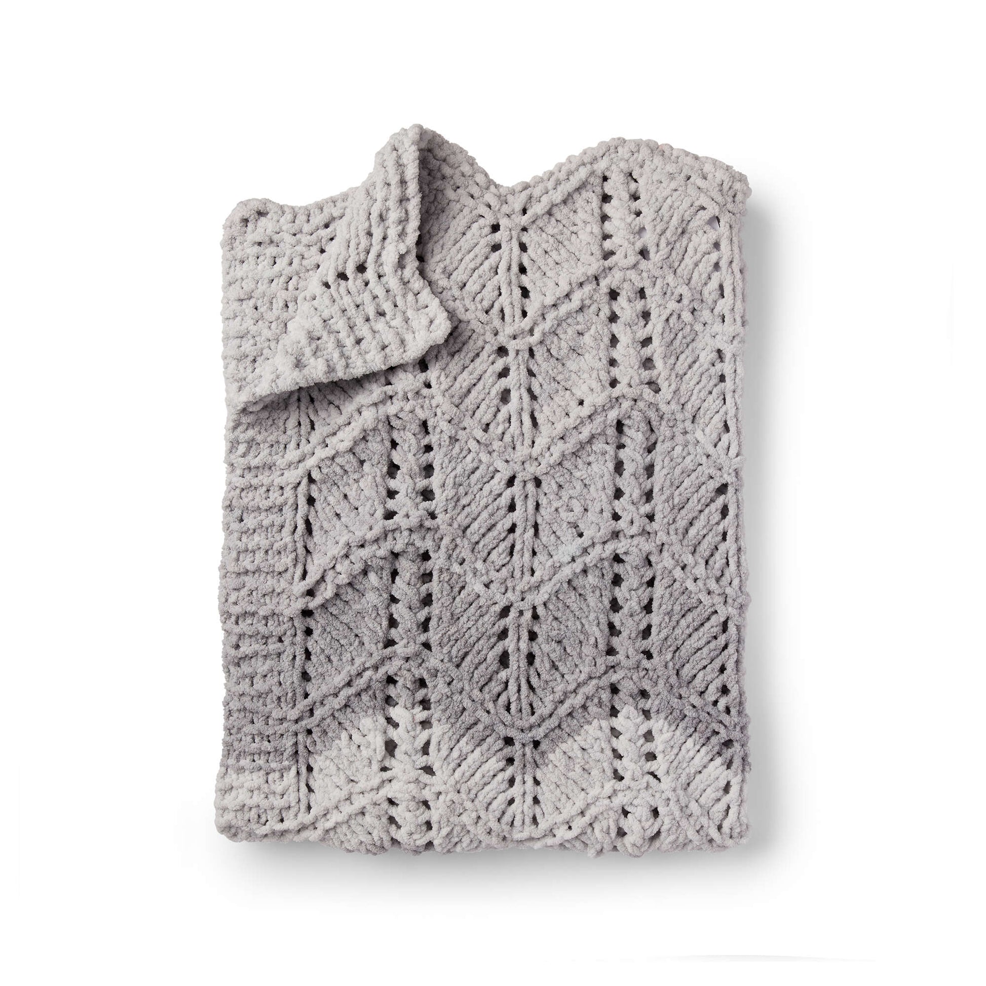 Free Bernat Lacy Chevrons Knit Baby Blanket Pattern