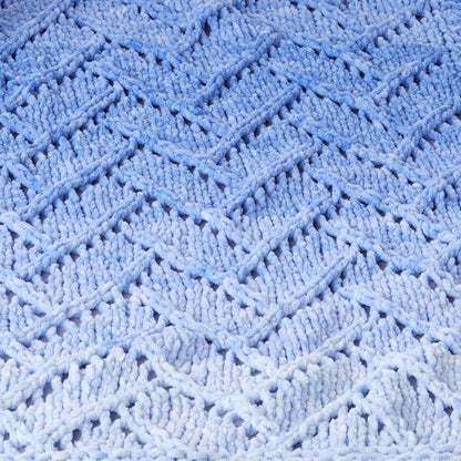 Bernat Garden Wall Knit Blanket Knit Blanket made in Bernat Baby Blanket yarn