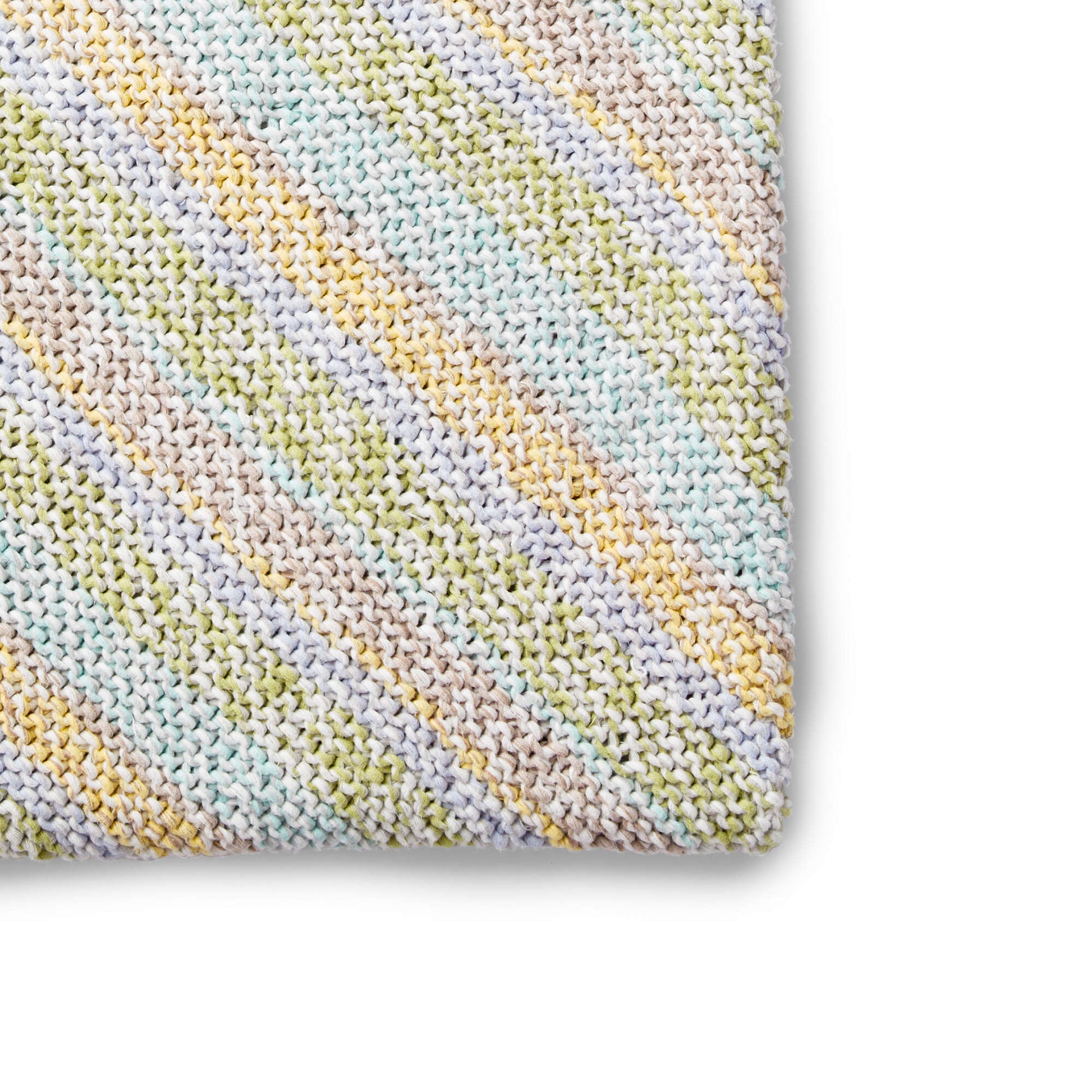 Bernat Diagonal Stripes Knit Baby Blanket Yarnspirations
