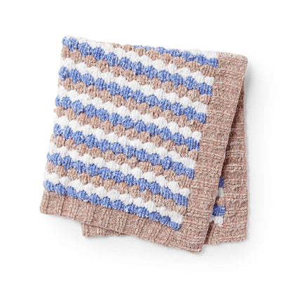 Bernat Baby Bobbles Knit Blanket Knit Blanket made in Bernat Baby Velvet yarn