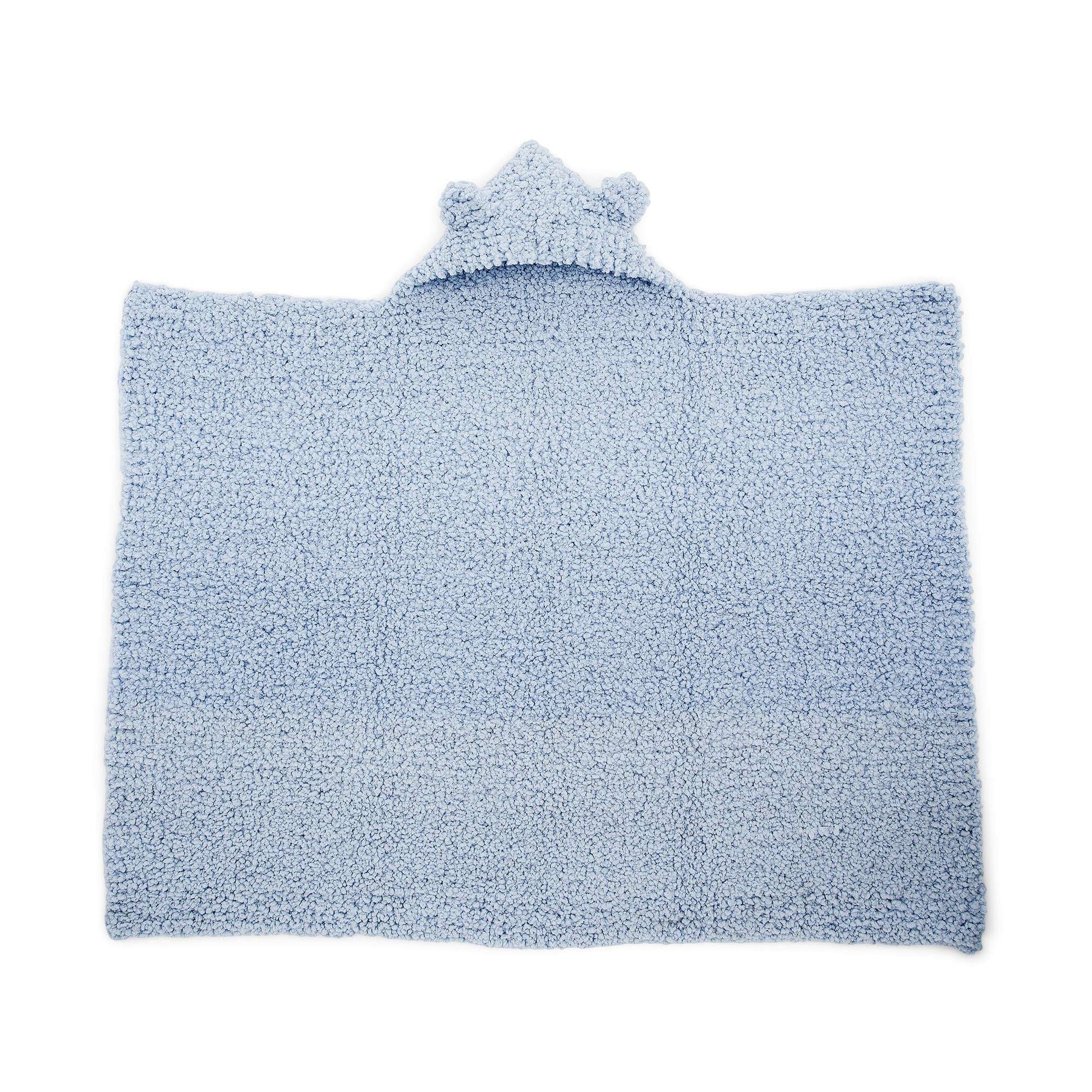 Free Bernat Bear-y Cute Knit Hooded Baby Blanket Pattern