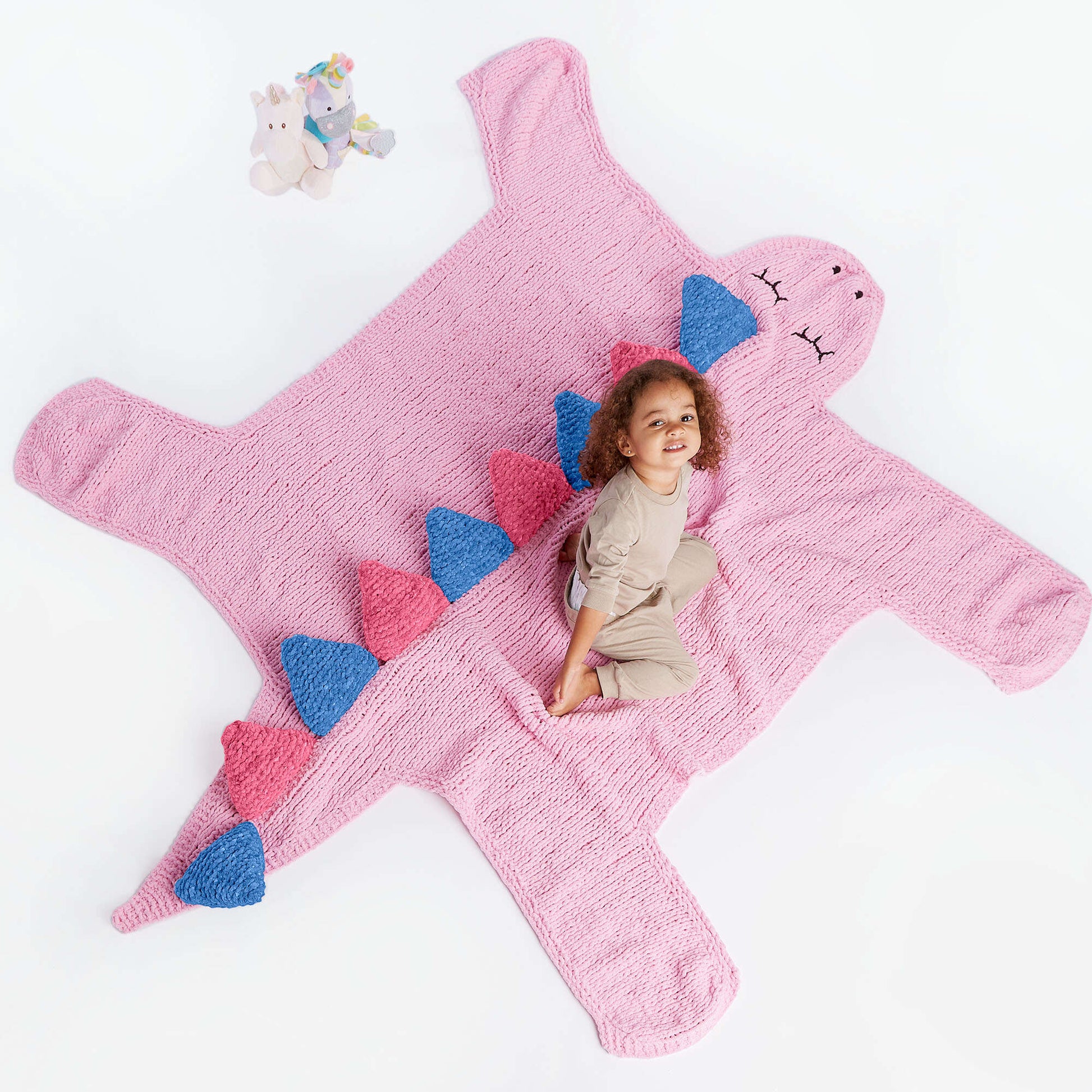 Bernat DinoSnores Knit Blanket Yarnspirations