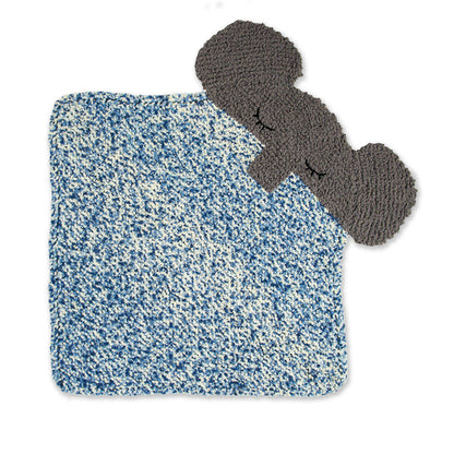 Bernat Sleepy Ellie Knit Baby Blanket Knit Blanket made in Bernat Baby Blanket yarn