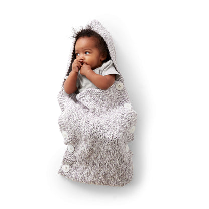 Bernat Knit Bunting Bag Knit Bag made in Bernat Baby Marly yarn