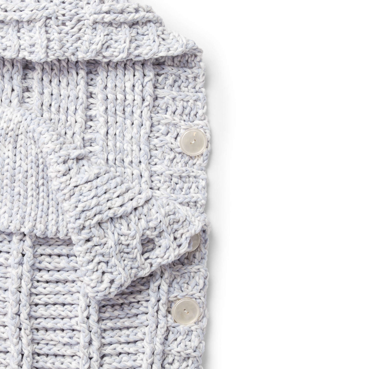 Knit Bag made in Bernat Baby Marly yarn